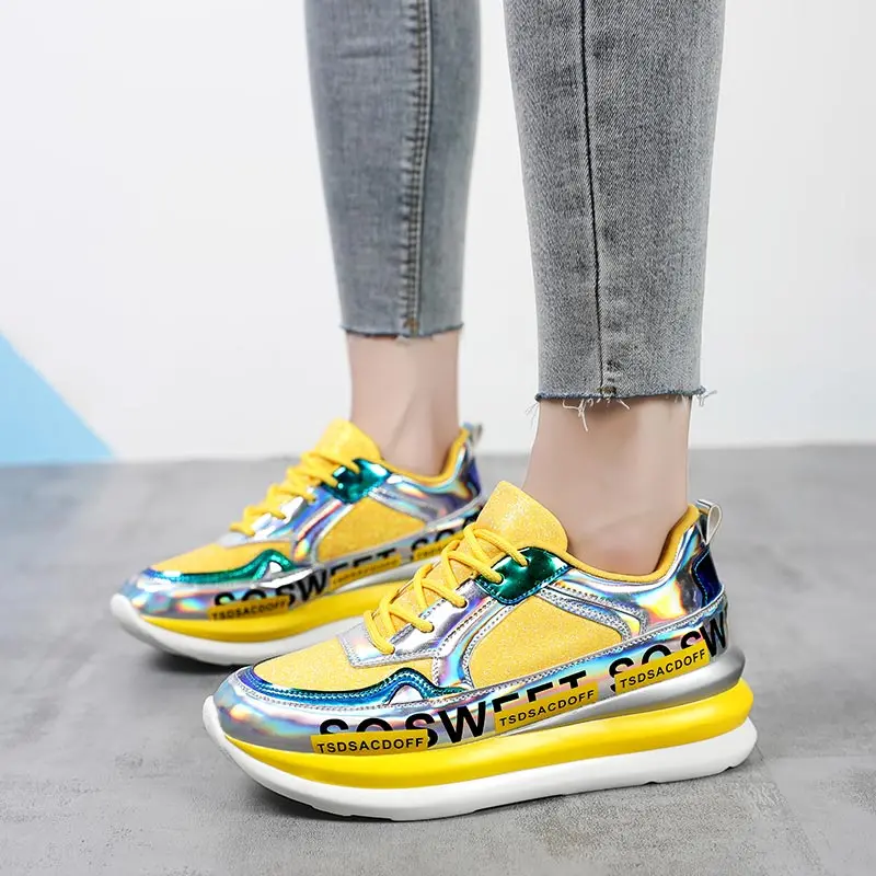 Big Size Platform Massive Women's Sneakers Womens Sports Shoes Sport Women Running Shoes Yellow Basket Femme 2020 Athletic E-730
Big Size Platform Massive Women's Sneakers Womens Sports Shoes Sport Women Running Shoes Yellow Basket Femme 2020 Athletic E-730