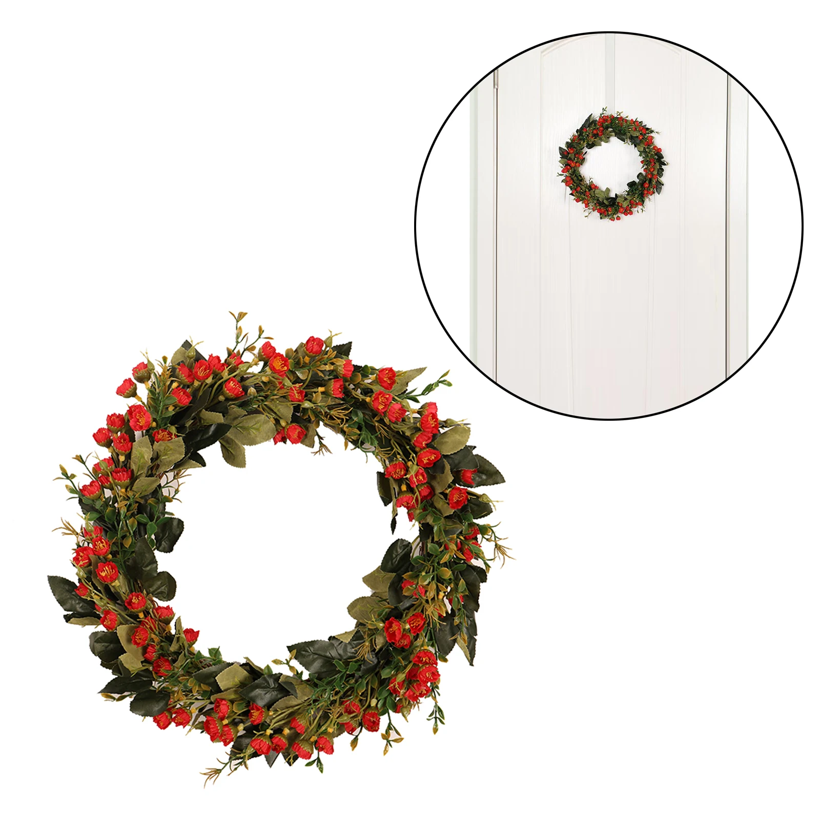 16 Inch Artificial Eucalyptus Leaves Wreath Large Green Leaves Wreath, Photographing Props
16 Inch Artificial Eucalyptus Leaves Wreath Large Green Leaves Wreath, Photographing Props