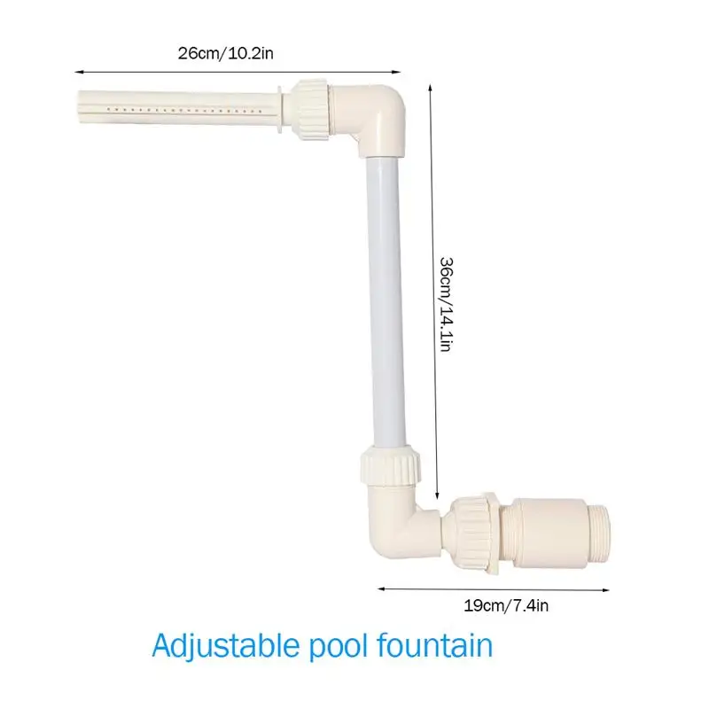 Adjustable Swimming Pool Waterfall Fountain Kit Pool Connector Water Spay Floating Fountain Device Swimming Pool Accessories
Adjustable Swimming Pool Waterfall Fountain Kit Pool Connector Water Spay Floating Fountain Device Swimming Pool Accessories