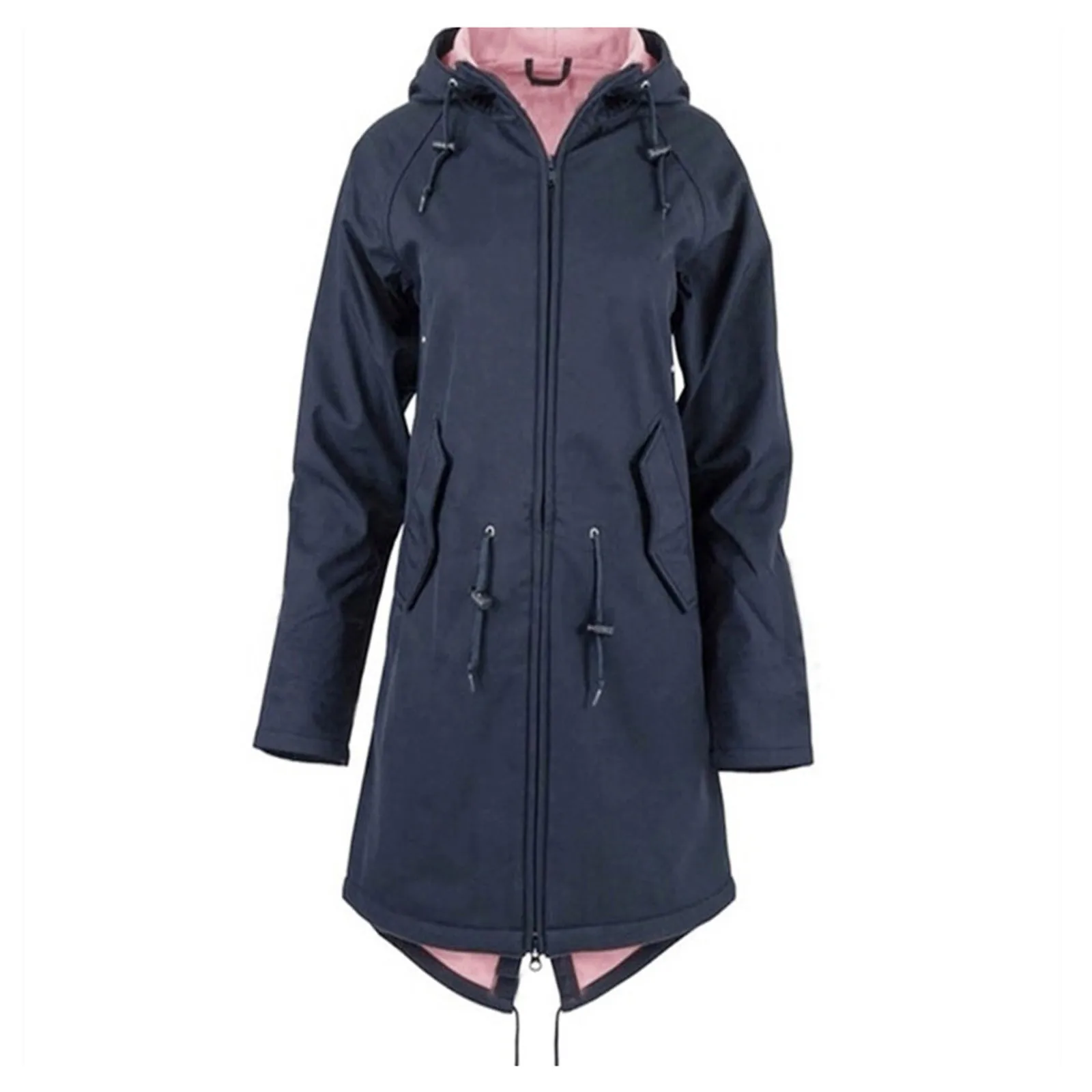 Women's Fashion Long Jackets Casual Zipper Fly Long Sleeve Jackets With Pockets Solid Color Hooded Jackets Windproof jaquetas
Women's Fashion Long Jackets Casual Zipper Fly Long Sleeve Jackets With Pockets Solid Color Hooded Jackets Windproof jaquetas