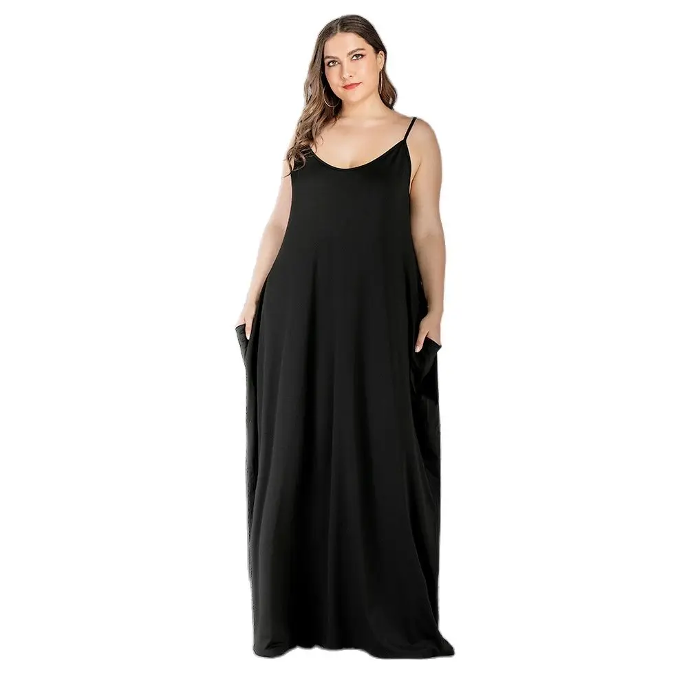 Maxi Dress For Women 2021 Plus Size Womens Loose Solid Summer New Style Double Pocket Sling Fairy Dress Vacation Dresses платье
Maxi Dress For Women 2021 Plus Size Womens Loose Solid Summer New Style Double Pocket Sling Fairy Dress Vacation Dresses платье