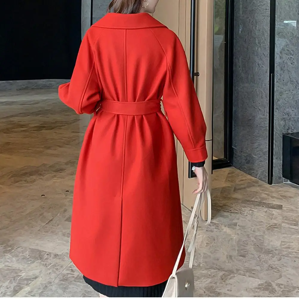 2019 Coat Women Wool Plus Size Winter Vintage Solid Lapel Sashes Coat Cashmere Woolen Coat Winter Abrigos Mujer Invierno
2019 Coat Women Wool Plus Size Winter Vintage Solid Lapel Sashes Coat Cashmere Woolen Coat Winter Abrigos Mujer Invierno