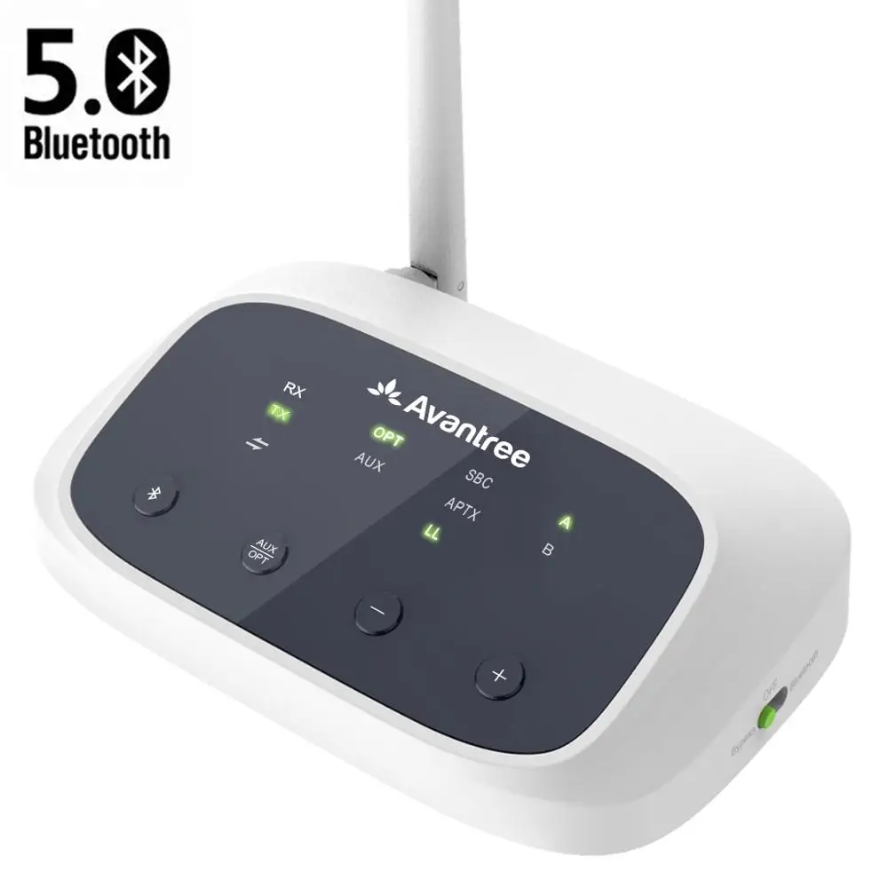 Avantree Oasis (новая версия) Bluetooth 5 0 передатчик приемник для ТВ сертифицированный aptX