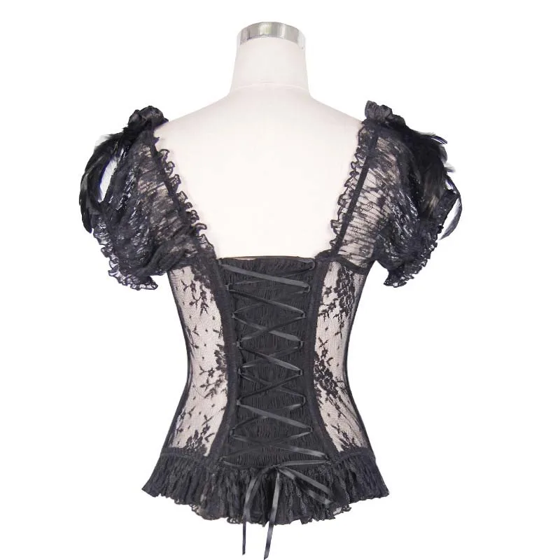 Goth Vintage Tops Goth T-Shirt Women Embroidered Lace Black T-Shirts Gothic Streetwear Sexy Female Top Casual Mesh Tee PK190
Goth Vintage Tops Goth T-Shirt Women Embroidered Lace Black T-Shirts Gothic Streetwear Sexy Female Top Casual Mesh Tee PK190