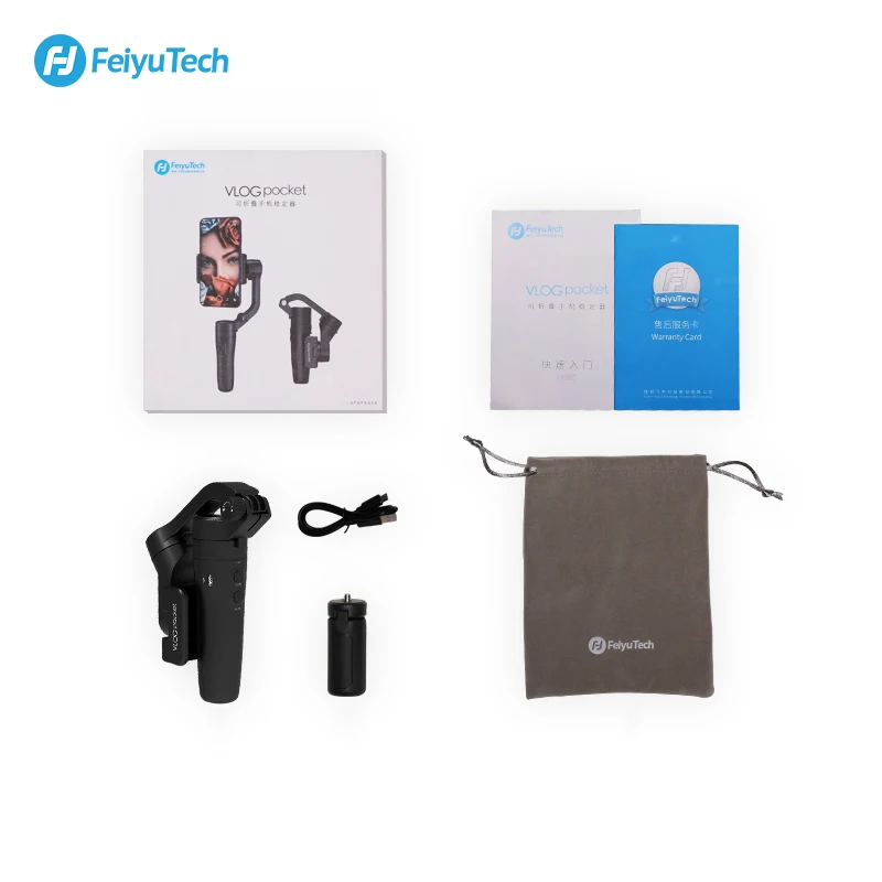 FeiyuTech Vlog Pocket MINI 3-Axis Handheld Smartphone Gimbal Stabilizer for iPhone X iphone series, HUAWEI P30 proMI 9VIVO
FeiyuTech Vlog Pocket MINI 3-Axis Handheld Smartphone Gimbal Stabilizer for iPhone X iphone series, HUAWEI P30 proMI 9VIVO