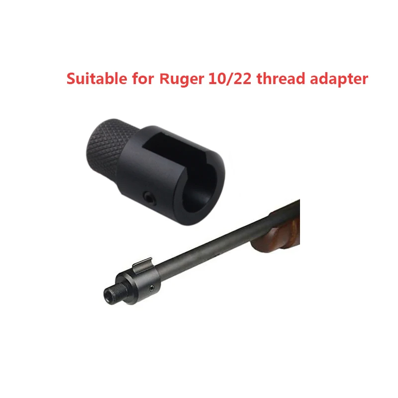 Barrel End Threaded Adapter 1/2x28 5/8x24 for Ruger 10/22 thread adaptor CNC Alloy Steel Muzzle Barrel Adapter with Protector
Barrel End Threaded Adapter 1/2x28 5/8x24 for Ruger 10/22 thread adaptor CNC Alloy Steel Muzzle Barrel Adapter with Protector