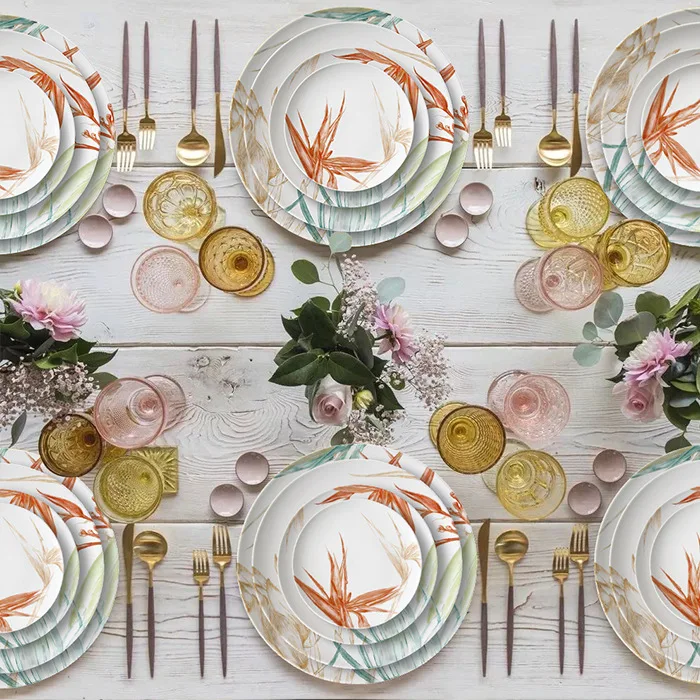 New bone porcelain plate Chinese hand-painted colored tableware hotel Western steak dish creative home decoration
New bone porcelain plate Chinese hand-painted colored tableware hotel Western steak dish creative home decoration