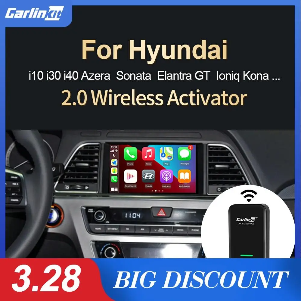 Carlinkit Wireless Carplay Activator 2.0 For Hyundai Sonata i30 Veloster Venue 2014-2020 Wired to Wirelss Carplay Adapter IOS 14
Carlinkit Wireless Carplay Activator 2.0 For Hyundai Sonata i30 Veloster Venue 2014-2020 Wired to Wirelss Carplay Adapter IOS 14