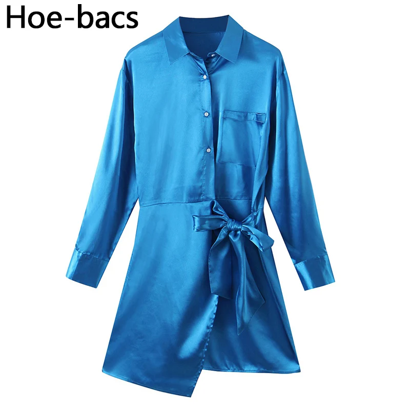 Elegant Satin Silk Shirt Tunic Dress Lapel Bandage Long Sleeve Dresses for Women Clothes Vestidos 2021 Female платье Outfits
Elegant Satin Silk Shirt Tunic Dress Lapel Bandage Long Sleeve Dresses for Women Clothes Vestidos 2021 Female платье Outfits