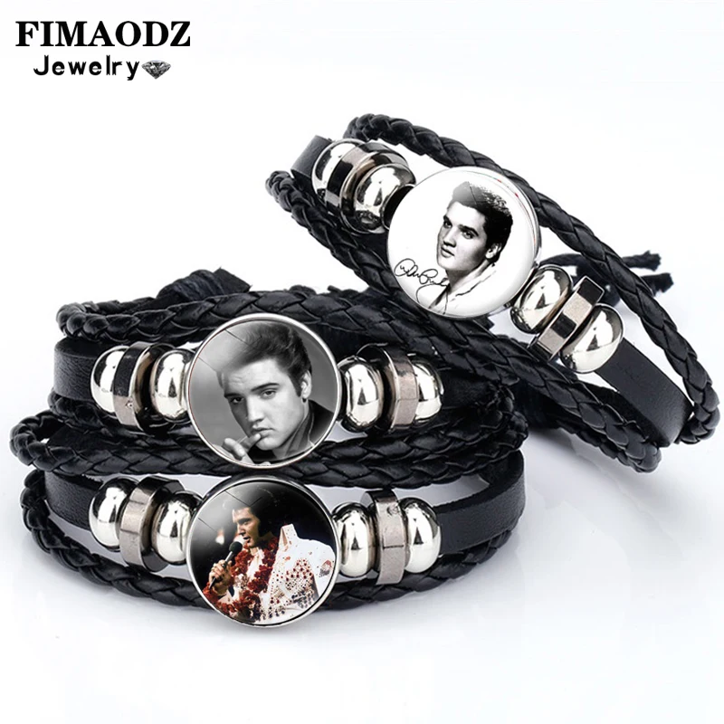 FIMAODZ Rock Star Elvis Presley Bracelet Fashion Music Star Handmade Exquisite Bracelets Men Bangles
FIMAODZ Rock Star Elvis Presley Bracelet Fashion Music Star Handmade Exquisite Bracelets Men Bangles