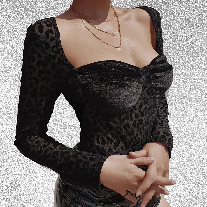 Fashion Women Sexy Leopard Bandage Bodysuit Elegant Long Sleeve Body Top Ladies Slim Fit Leotard Stretch Party
Fashion Women Sexy Leopard Bandage Bodysuit Elegant Long Sleeve Body Top Ladies Slim Fit Leotard Stretch Party