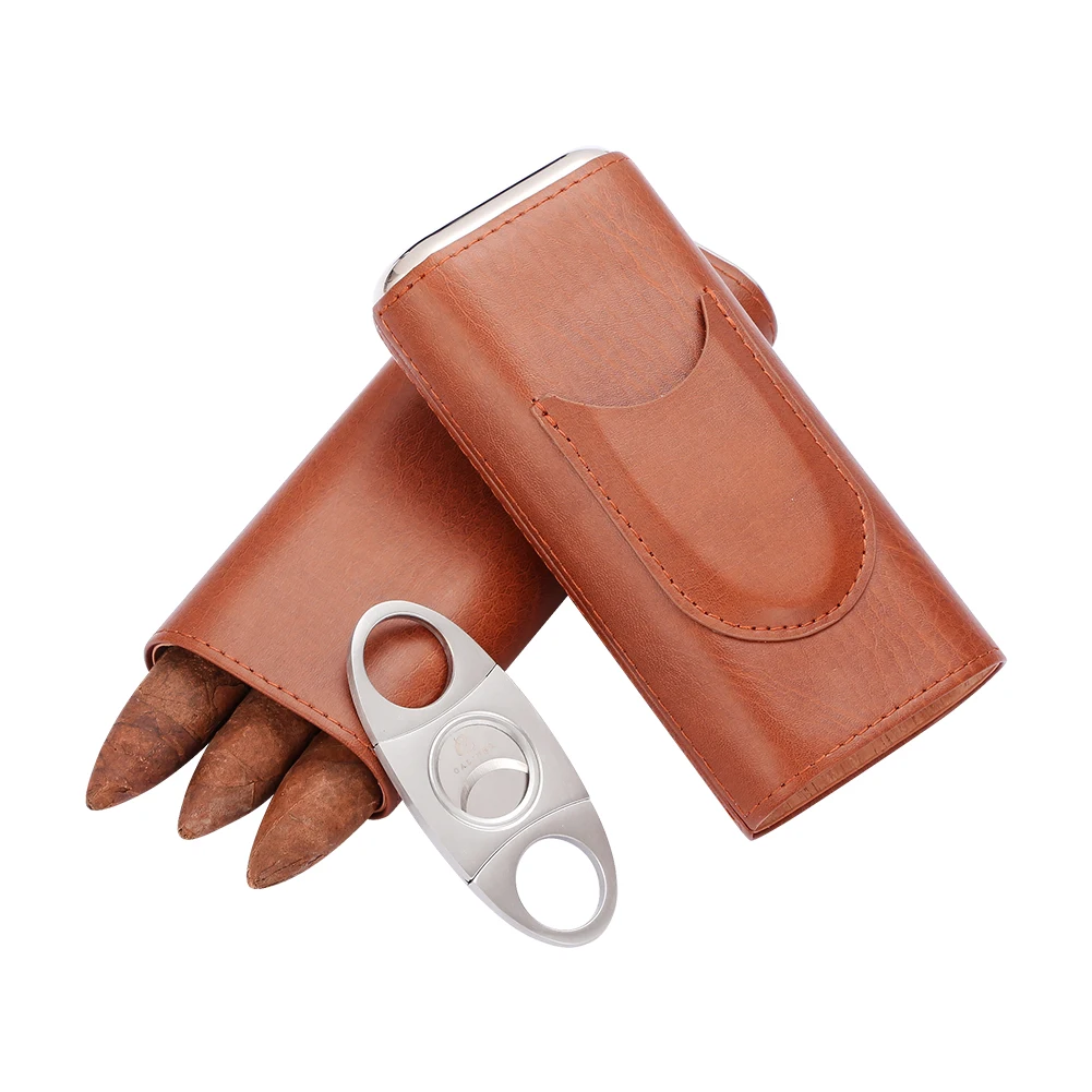 Galiner 3 Tube Cigar Case Leather Travel Cigar Humidor Box Cedar Wood Box Cigar Cutter Bag Smoking Accessories For Smoker Gift
Galiner 3 Tube Cigar Case Leather Travel Cigar Humidor Box Cedar Wood Box Cigar Cutter Bag Smoking Accessories For Smoker Gift