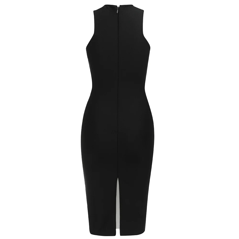 Sale New Women Sexy Midi Designer Patchwork Tank Black Bandage Dress 2021 Ladies Elegant Celebrity Bodycon Party Dress Vestido
Sale New Women Sexy Midi Designer Patchwork Tank Black Bandage Dress 2021 Ladies Elegant Celebrity Bodycon Party Dress Vestido