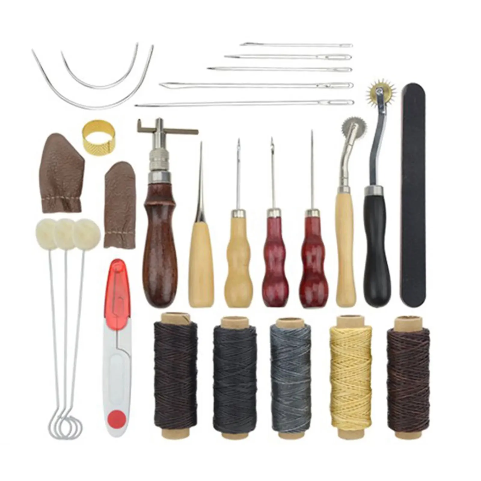 Leather Craft Tool Kit Leather Working Tools For Stitching Carving Working Sewing Saddle Groover Set Sewing Accessories
Leather Craft Tool Kit Leather Working Tools For Stitching Carving Working Sewing Saddle Groover Set Sewing Accessories