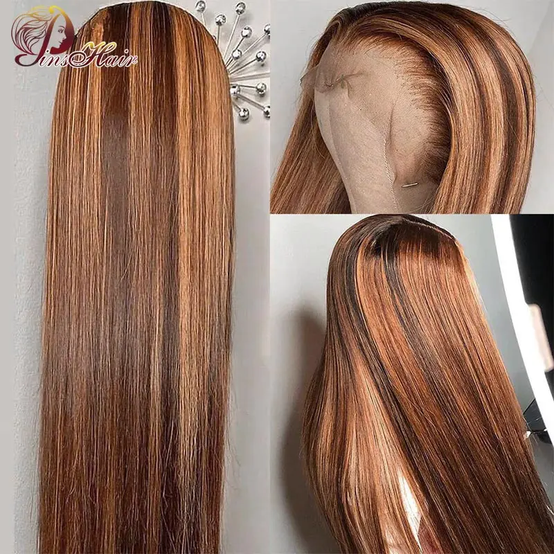 P4/30 Highlight Brown Blonde Colored Brazilian Human Hair Wigs 13X1 Straight Lace Front Wigs Highlight Remy Human Hair Pinshair
P4/30 Highlight Brown Blonde Colored Brazilian Human Hair Wigs 13X1 Straight Lace Front Wigs Highlight Remy Human Hair Pinshair