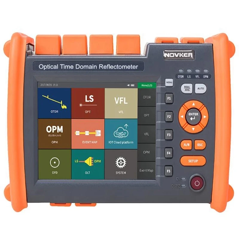 Волоконно-оптический рефлектометр NOVKER NK5600 OTDR 30/32DB 100km 1310/1550nm с VFL OPM
Волоконно-оптический рефлектометр NOVKER NK5600 OTDR 30/32DB 100km 1310/1550nm с VFL OPM