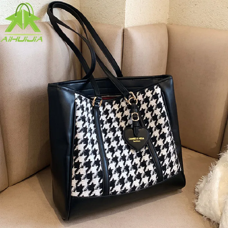 Luxury High Capacity Handbags for Women 2021 The New Fashion Houndstooth Shoulder Bags Women Bag Designer Casual Tote and Purse
Luxury High Capacity Handbags for Women 2021 The New Fashion Houndstooth Shoulder Bags Women Bag Designer Casual Tote and Purse