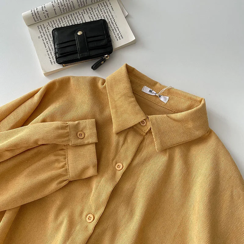 Pure color loose wild temperament simple shirt long-sleeved women's 2021 fall new fashion top trend
Pure color loose wild temperament simple shirt long-sleeved women's 2021 fall new fashion top trend