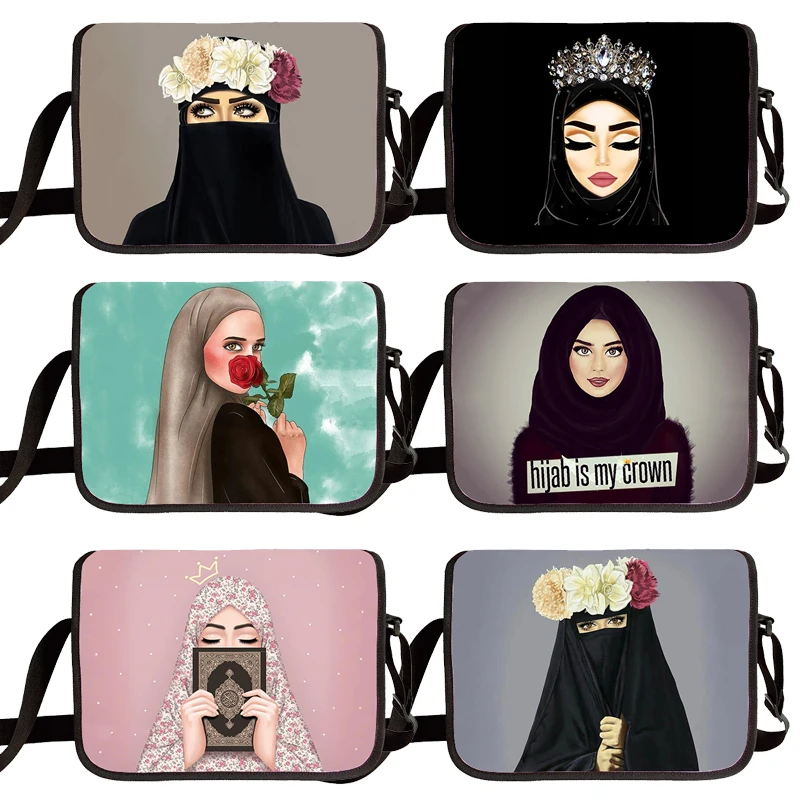 Hijab Face Muslim Islamic Gril Eyes Messenger Bag Women Crossbody Bag Fashion Shoulder Bag Travel Storage Bags Student Bookbag 
Hijab Face Muslim Islamic Gril Eyes Messenger Bag Women Crossbody Bag Fashion Shoulder Bag Travel Storage Bags Student Bookbag
