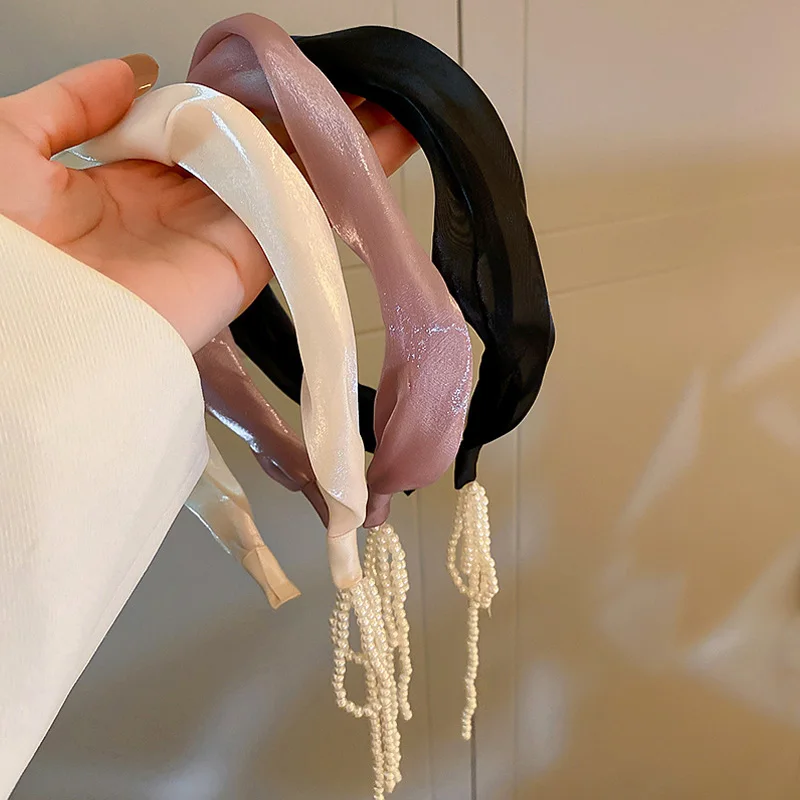 Women Earring Issuing Tassel Pearl Hairband Hair Hoop Toothed Anti-Slip Dangler Streamer Pendents Head Band Hair Accessories
Women Earring Issuing Tassel Pearl Hairband Hair Hoop Toothed Anti-Slip Dangler Streamer Pendents Head Band Hair Accessories