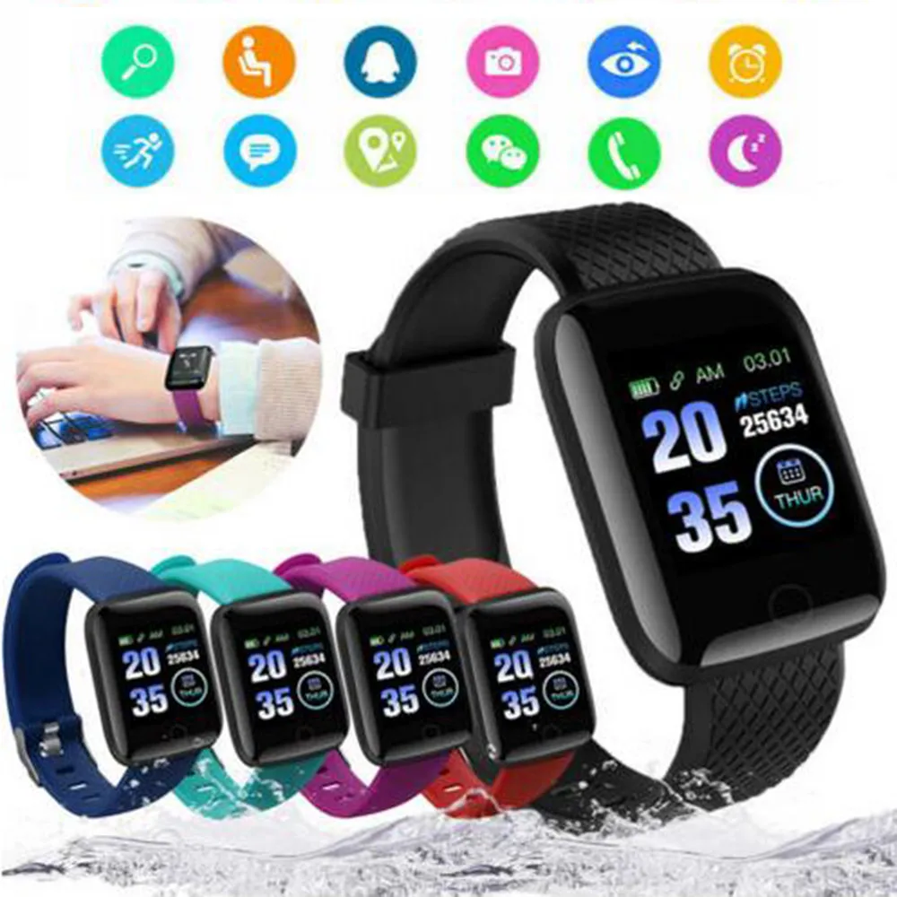 D13 Smart Watches 116 Plus Health Bracelet Heart Rate Smart Wristband Fitness Tracker Sports Watches Smart Band Waterproof
D13 Smart Watches 116 Plus Health Bracelet Heart Rate Smart Wristband Fitness Tracker Sports Watches Smart Band Waterproof