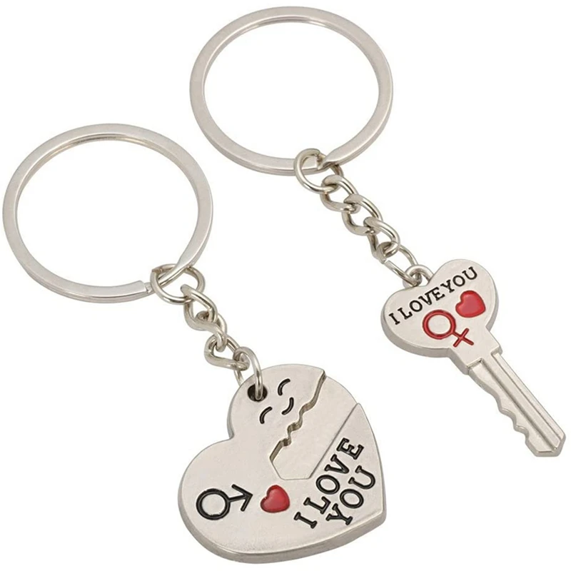 I Love You Heart Key Valentine Chain Ring Keyring Cute Lover Gift, 2 Piece Love Pendant for Birthday Anniversary
I Love You Heart Key Valentine Chain Ring Keyring Cute Lover Gift, 2 Piece Love Pendant for Birthday Anniversary