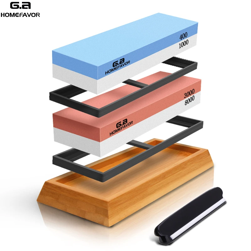 2 Pcs Knife Sharpener Set Professional Whetstone Sharpening Stone With Fixed Angle Grinding Stone System Water Stone Honing Tool
2 Pcs Knife Sharpener Set Professional Whetstone Sharpening Stone With Fixed Angle Grinding Stone System Water Stone Honing Tool