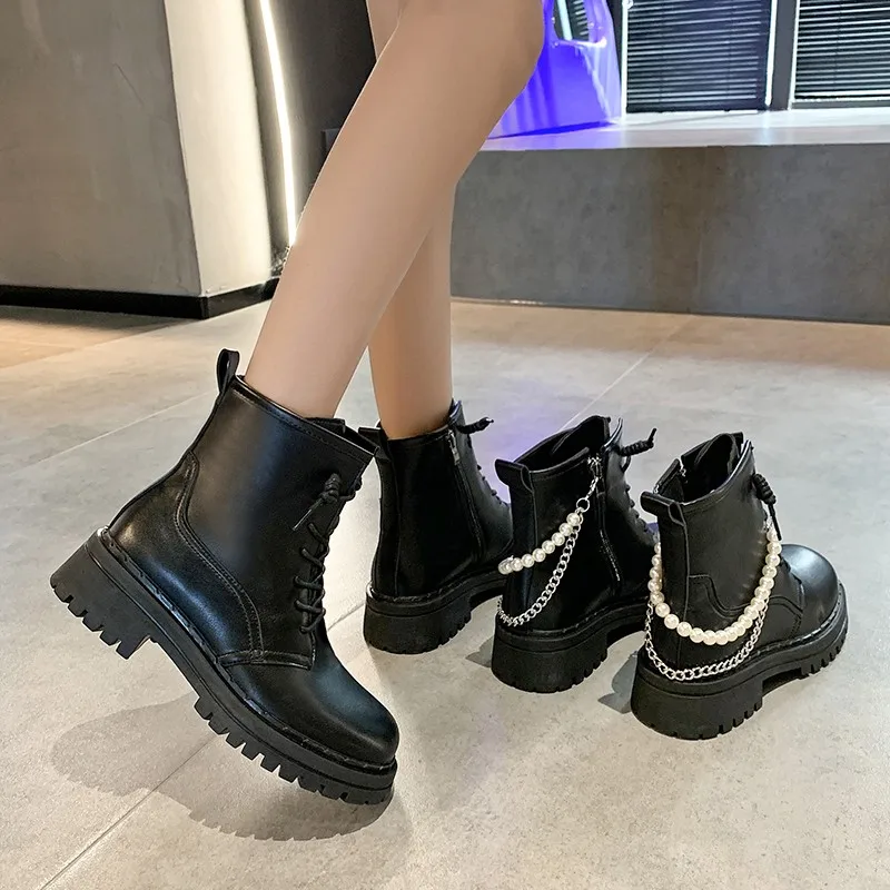 Fall/winter 2021 New Ankle Boots Fashion Casual Platform Retro Korean Version Of Martin Boots Women
Fall/winter 2021 New Ankle Boots Fashion Casual Platform Retro Korean Version Of Martin Boots Women
