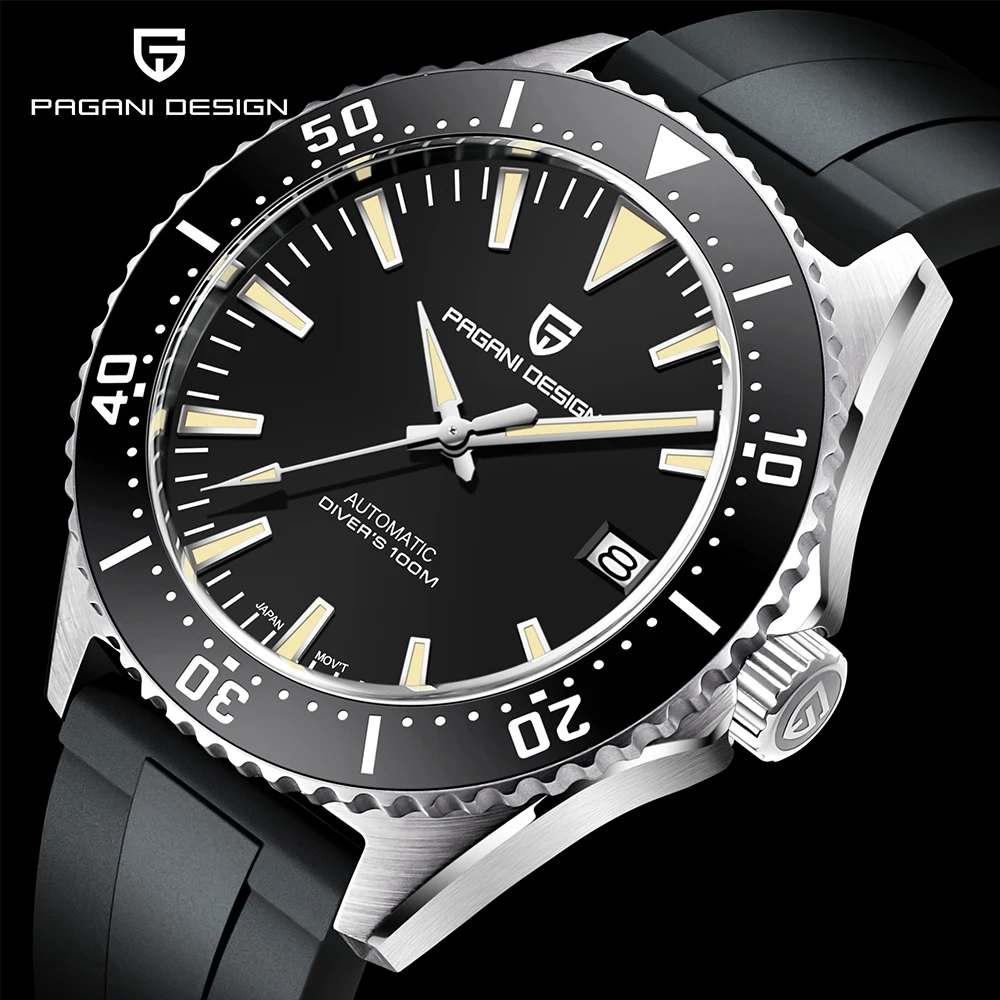 PAGANI DESIGN Top Brand Automatic Watch Waterproof 100M Mechanical Wristwatch Luxury Sapphire Glass Watches Men Montre Homme
PAGANI DESIGN Top Brand Automatic Watch Waterproof 100M Mechanical Wristwatch Luxury Sapphire Glass Watches Men Montre Homme