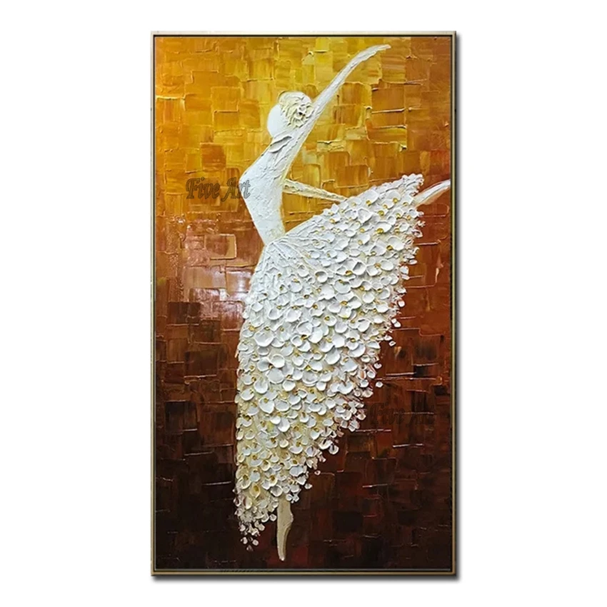 Modern New Palette Knife Oil Painting Hand Painted Girl Dancing Ballet Paintings Picture Wall Decor Panel Art Unframed Cheap
Modern New Palette Knife Oil Painting Hand Painted Girl Dancing Ballet Paintings Picture Wall Decor Panel Art Unframed Cheap