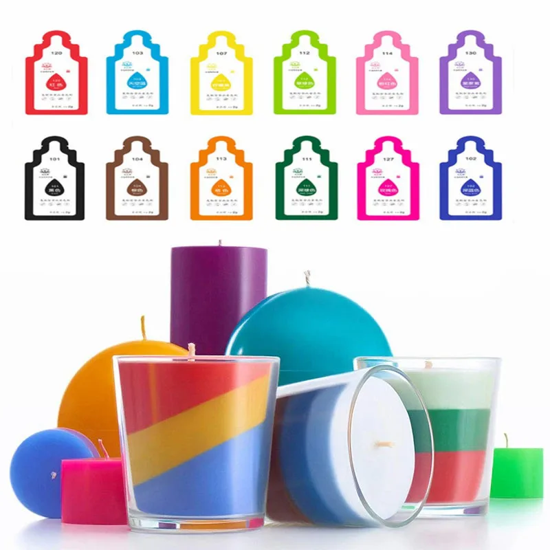 6/12 Colors Pigment Soap Candle Making Colorant Wax Pigment Non-toxic Soy Wax Liquid Dye Edible Food Coloring DIY Scented Candle
6/12 Colors Pigment Soap Candle Making Colorant Wax Pigment Non-toxic Soy Wax Liquid Dye Edible Food Coloring DIY Scented Candle