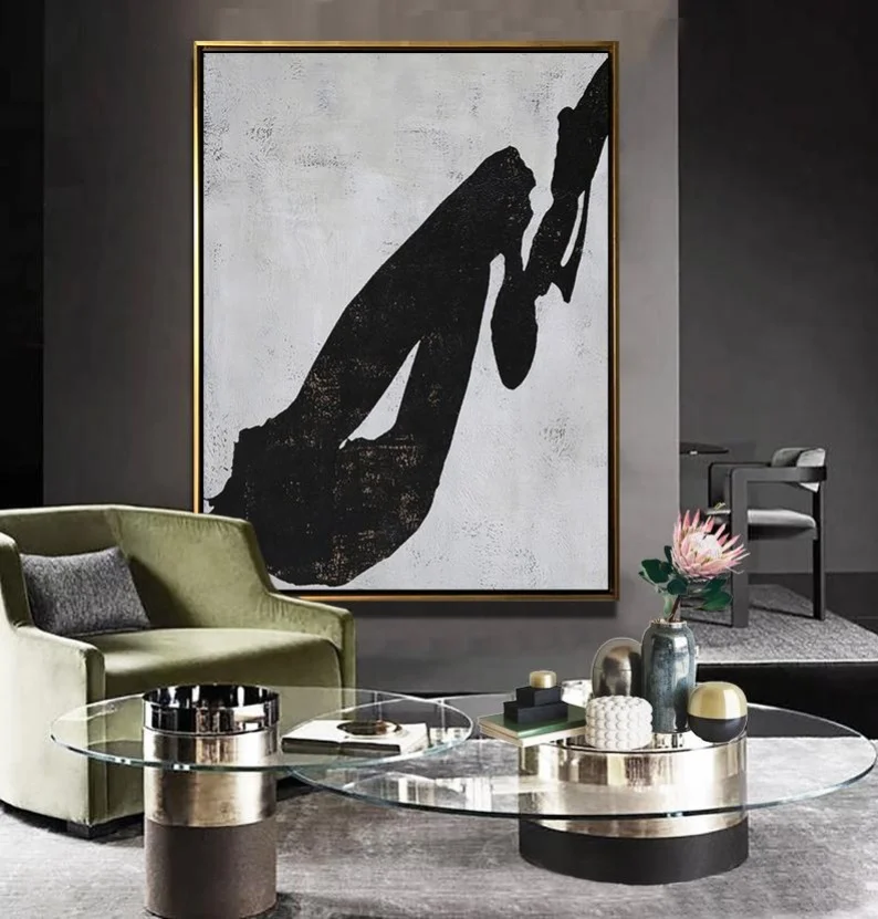 Vertical Modern Art Black White Brown Home Decor Original Art Large Painting On Canvas Oversized Abstract Painting
Vertical Modern Art Black White Brown Home Decor Original Art Large Painting On Canvas Oversized Abstract Painting