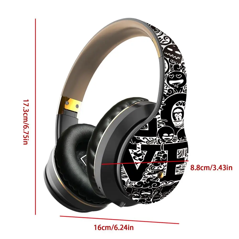 Bluetooth 5.0 Headphones Fashion Graffiti Headset Wireless Earphone For Phone PC Laptop Support Wired TF FM With Noise Reduction
Bluetooth 5.0 Headphones Fashion Graffiti Headset Wireless Earphone For Phone PC Laptop Support Wired TF FM With Noise Reduction