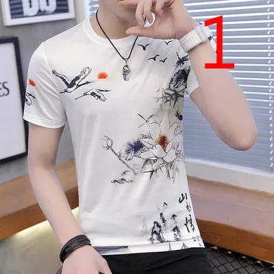 

Мужская летняя футболка с коротким рукавом, Корейская версия тенденции самостоятельного культивирования, новинка 2019, брендовая мужская ру...