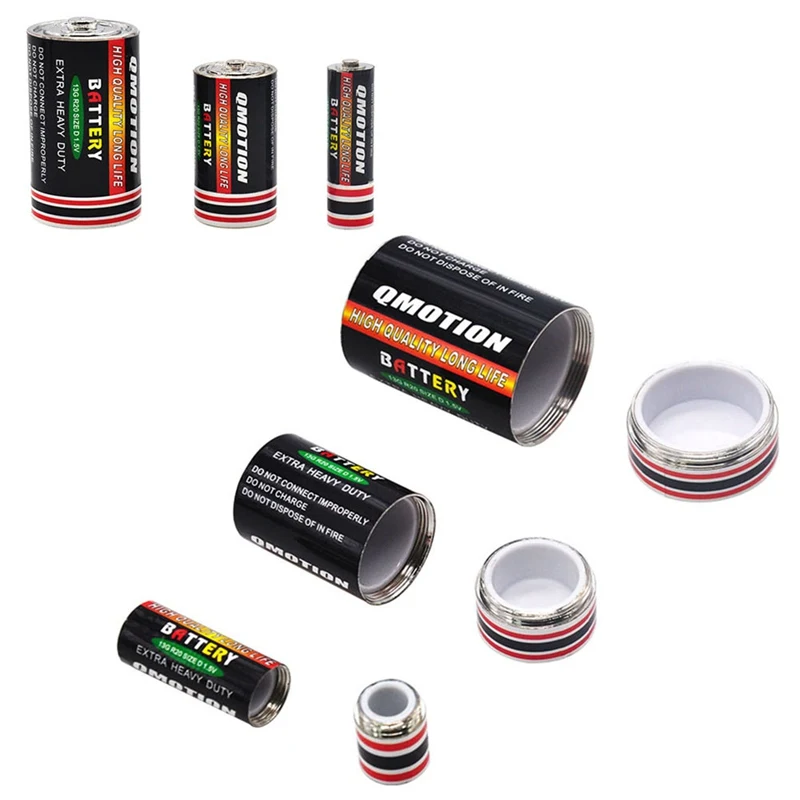 Battery Shaped Secret Stash Safe Money Pill Hidden Container Screw Box Case | Красота и здоровье