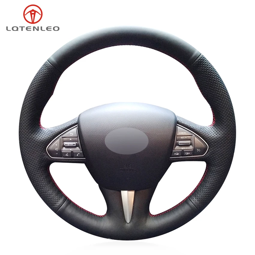 LQTENLEO Black Genuine Leather Car Steering Wheel Cover For Infiniti Q50 Q50L 2013 2014 2015 2016 2017 QX50 2015 2016 2017
LQTENLEO Black Genuine Leather Car Steering Wheel Cover For Infiniti Q50 Q50L 2013 2014 2015 2016 2017 QX50 2015 2016 2017