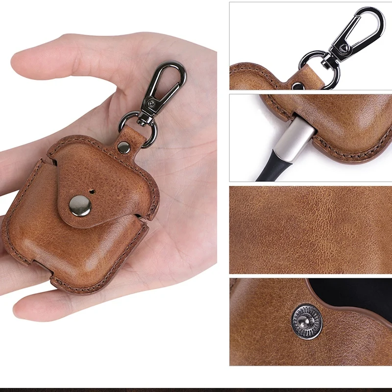 Genuine Leather Bluetooth Wireless Earphone Case for 2 Protective Cover Skin Accessories for Apple
Genuine Leather Bluetooth Wireless Earphone Case for 2 Protective Cover Skin Accessories for Apple