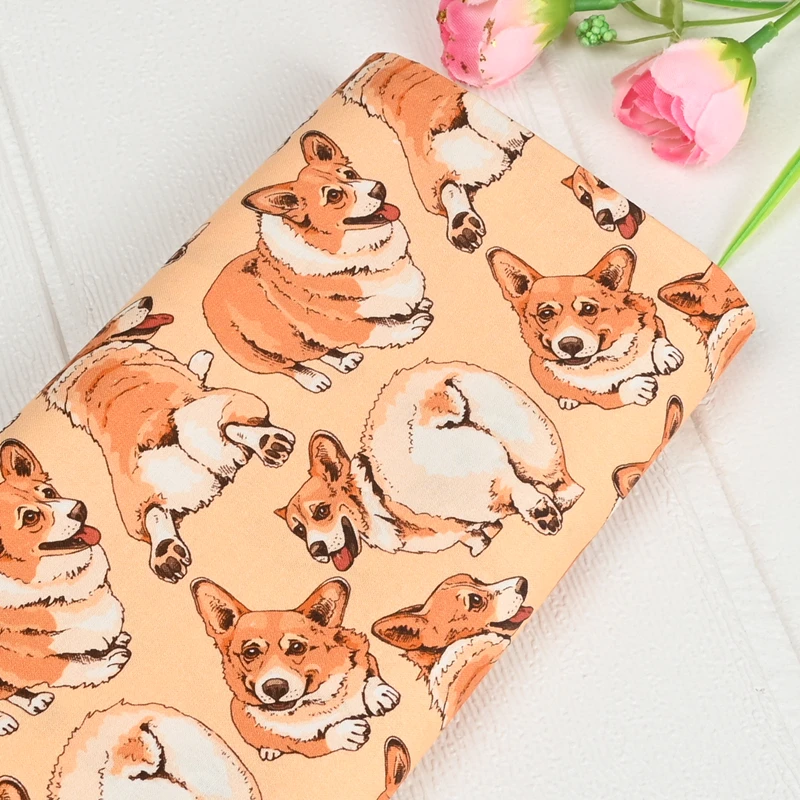 Half Yard Plain 100% Cotton Fabric With Cute Dog Print Handmade DIY Garment Dress Material CR-1327
Half Yard Plain 100% Cotton Fabric With Cute Dog Print Handmade DIY Garment Dress Material CR-1327