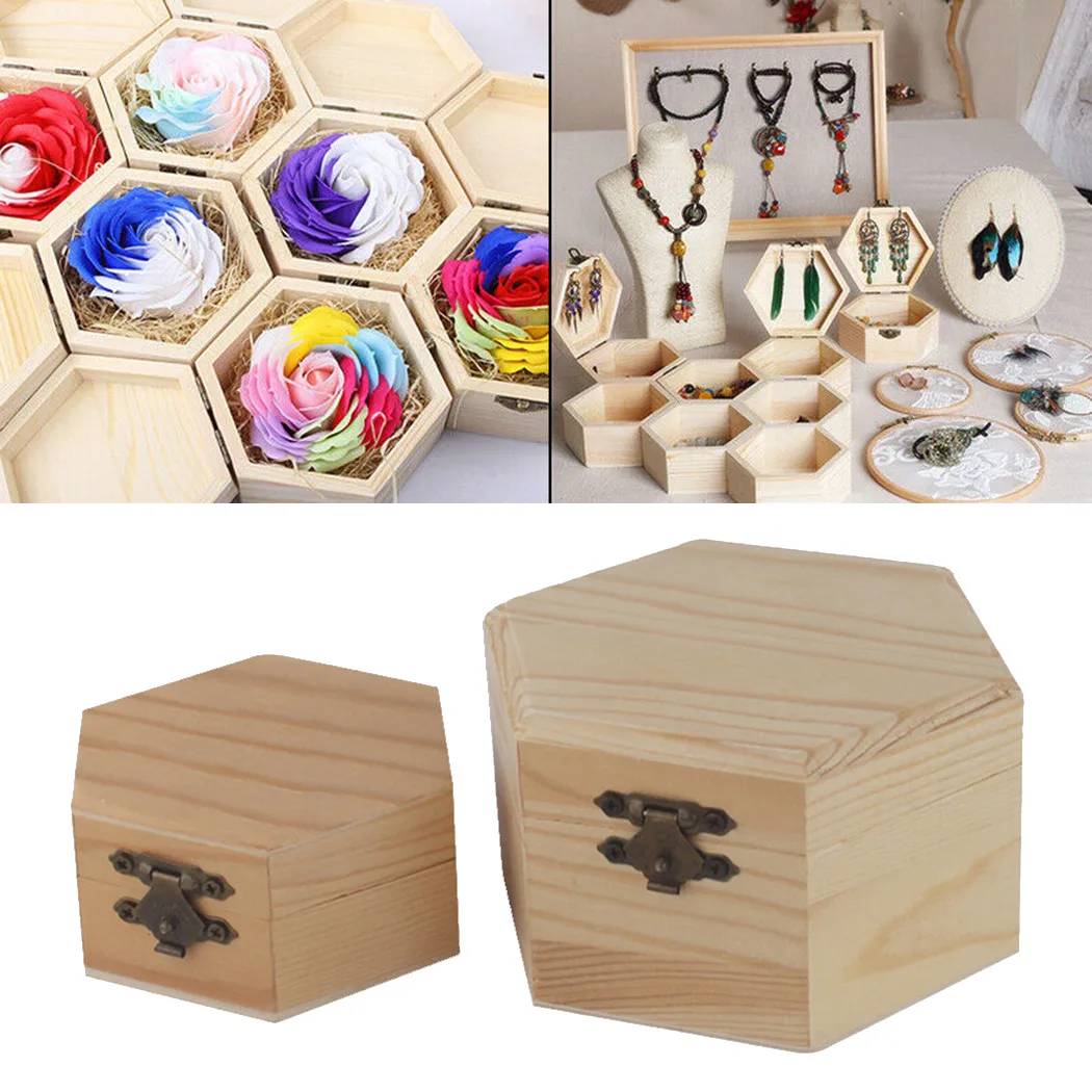 Wooden Storage Box Hexagonal Shaped Wood Jewelry Organizer Container Case Wedding Gifts Favors Box Holder For Home Storage
Wooden Storage Box Hexagonal Shaped Wood Jewelry Organizer Container Case Wedding Gifts Favors Box Holder For Home Storage