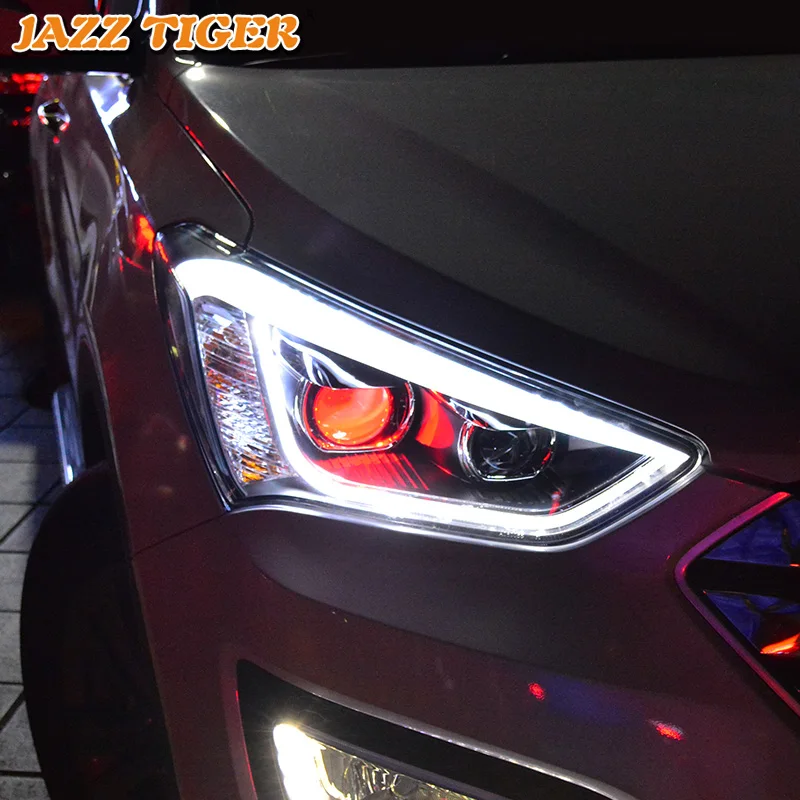 Car Styling Head Lamp for Hyundai IX45 Headlights 2013-2016 New Santa Fe LED Headlight DRL Hid Bi Xenon Auto Accessories 
Car Styling Head Lamp for Hyundai IX45 Headlights 2013-2016 New Santa Fe LED Headlight DRL Hid Bi Xenon Auto Accessories