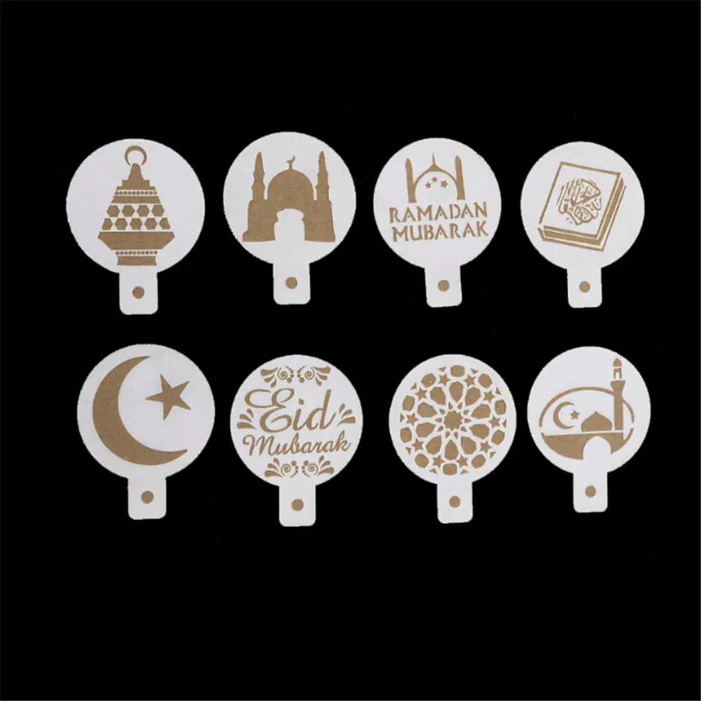 8 шт./компл. белое пластиковое печенье для торта с мастикой Eid Mubarak Рамадан шаблон для печати трафарет для спрея инструменты для украшения
8 шт./компл. белое пластиковое печенье для торта с мастикой Eid Mubarak Рамадан шаблон для печати трафарет для спрея инструменты для украшения