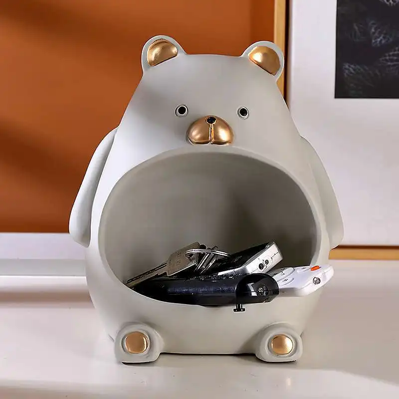 Cute Bear Resin Statue Storage Box Modern Decortive Animal Sculpture Bear Table Home Decor for Fruits Books Storage Container
Cute Bear Resin Statue Storage Box Modern Decortive Animal Sculpture Bear Table Home Decor for Fruits Books Storage Container