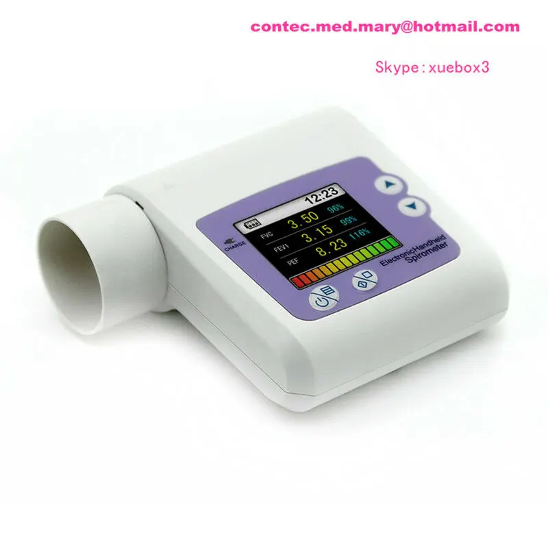 SP10 Digital Spirometer Lung Breathing CONTEC Diagnostic Spirometry Volumetric
SP10 Digital Spirometer Lung Breathing CONTEC Diagnostic Spirometry Volumetric