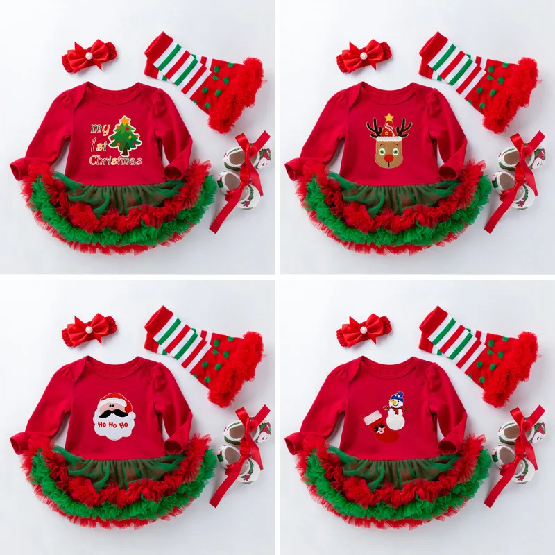 My 1st Christmas Infant Newborn Baby Clothes Children Clothing Set for Girls Kids Tutu Romper Xmas Outfits Cotton Casual Clothes
My 1st Christmas Infant Newborn Baby Clothes Children Clothing Set for Girls Kids Tutu Romper Xmas Outfits Cotton Casual Clothes
