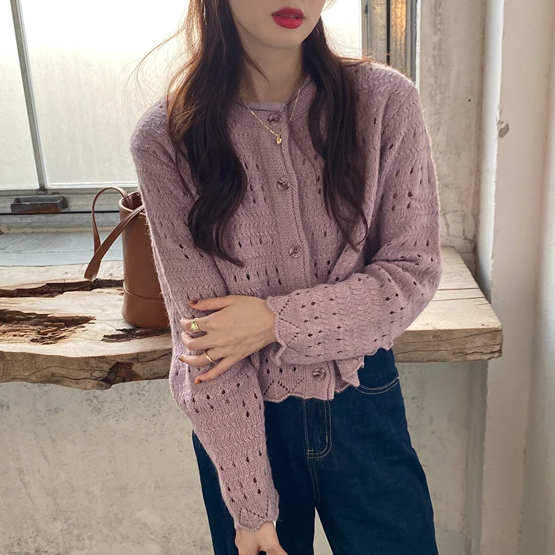 2021 Hot Vintage Hollow Out Chic Gentle Girls Cardigans Sweet High Waist Women New Cute Streetwear Clothe Sweaters
2021 Hot Vintage Hollow Out Chic Gentle Girls Cardigans Sweet High Waist Women New Cute Streetwear Clothe Sweaters