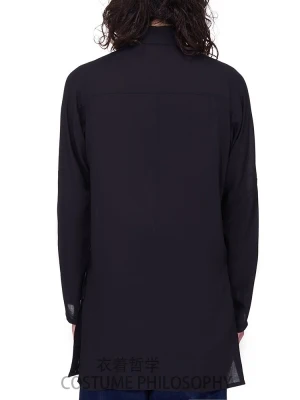 Spring new men's shirts with holes in them, splicing, breaking, deconstructing, and darkening
Spring new men's shirts with holes in them, splicing, breaking, deconstructing, and darkening