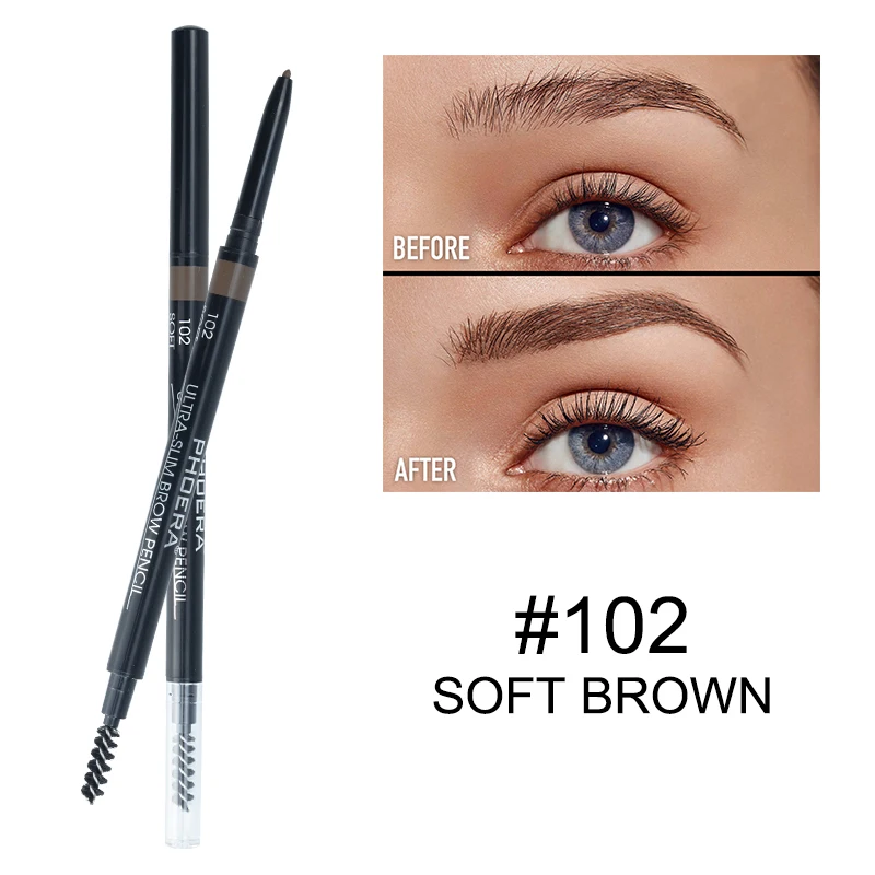 PHOERA Double-Ended Fine Eyebrow Pencil with Brush Double Ended Brown Microblad Brow Pen Lasting Waterproof Eyebrows MakeupTSLM1
PHOERA Double-Ended Fine Eyebrow Pencil with Brush Double Ended Brown Microblad Brow Pen Lasting Waterproof Eyebrows MakeupTSLM1