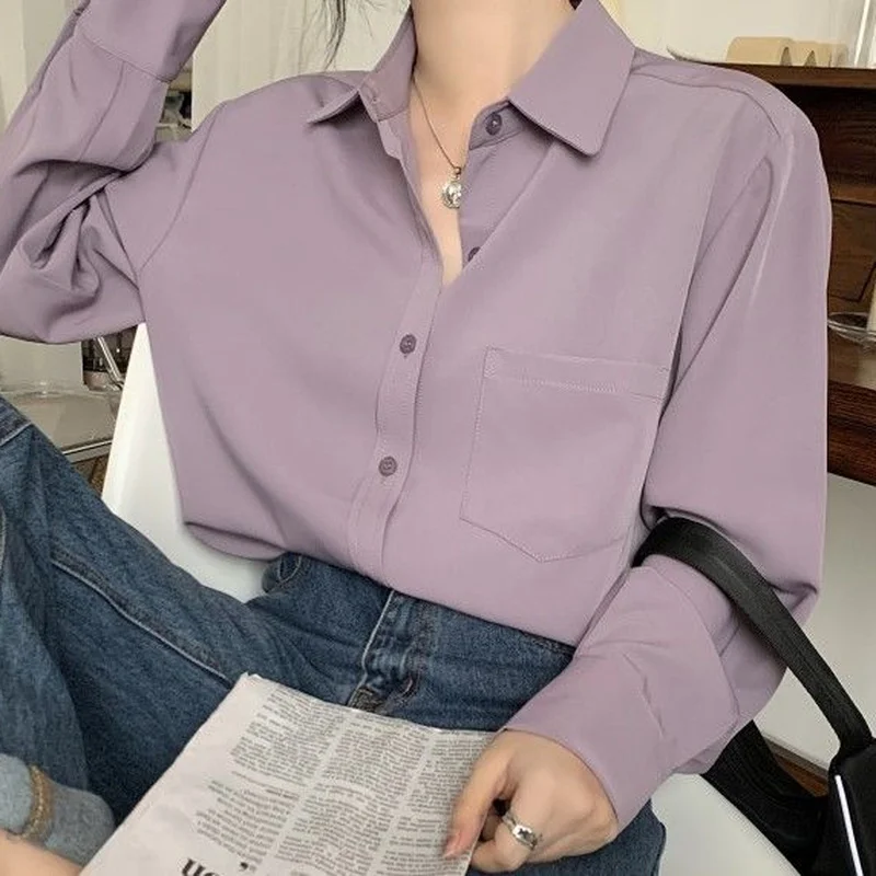 Classic Shirts Women Loose Solid Breathable Large Size S-3XL Unisex Korean Style Office Lady Temperament Leisure Hot Sale Spring
Classic Shirts Women Loose Solid Breathable Large Size S-3XL Unisex Korean Style Office Lady Temperament Leisure Hot Sale Spring