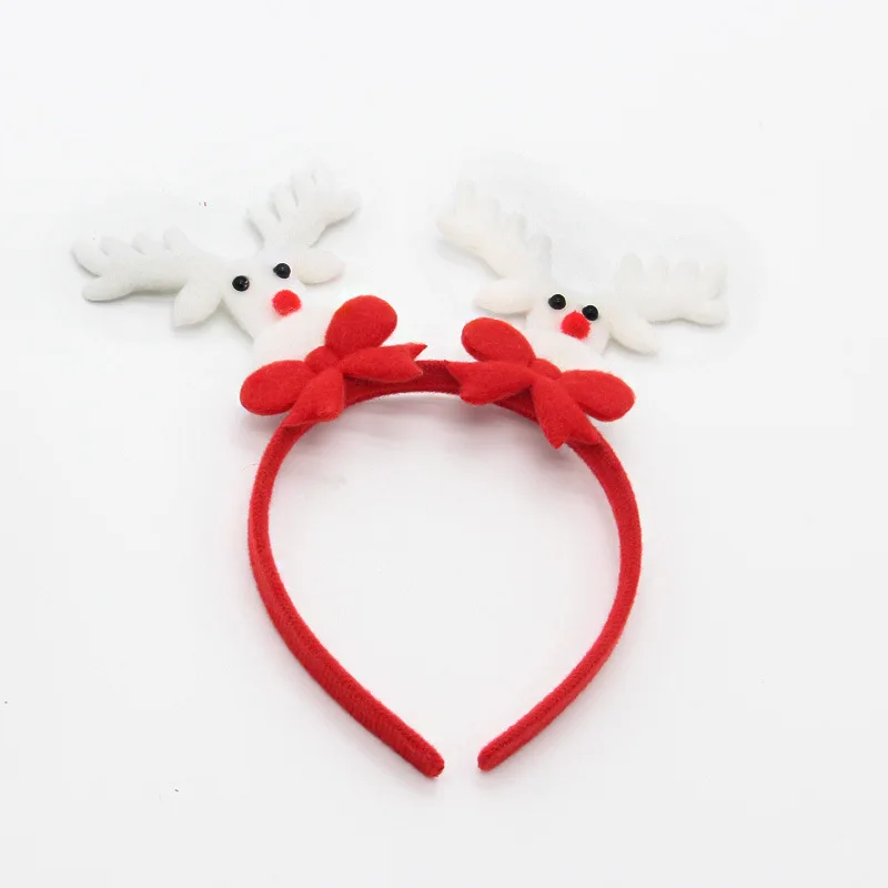 1PCS Decoration Cute Christmas Headdress Snowman Elk Santa Claus Headband Cartoon Kids Adult Holiday Diy Party Gift G | Дом и сад