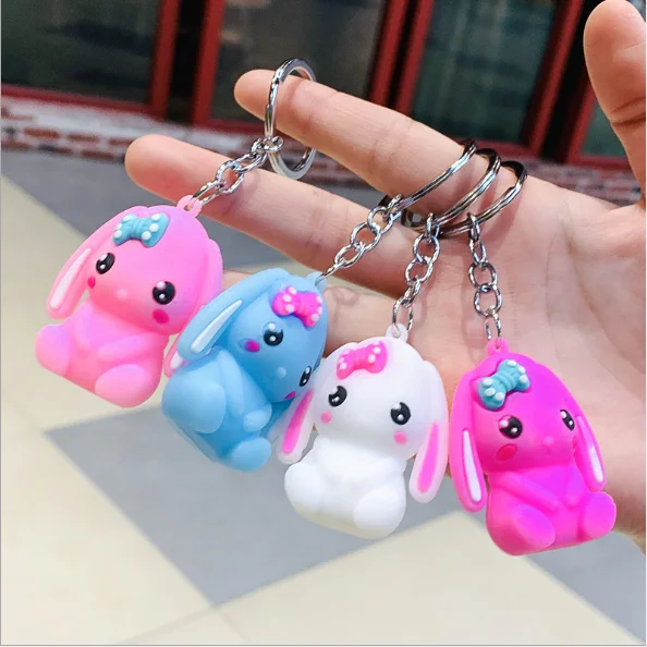 Silicone Rabbit Pendant Keychain Three-dimensional Cartoon Doll Bag Pendant Small Gift Creative Gift Key Chain
Silicone Rabbit Pendant Keychain Three-dimensional Cartoon Doll Bag Pendant Small Gift Creative Gift Key Chain